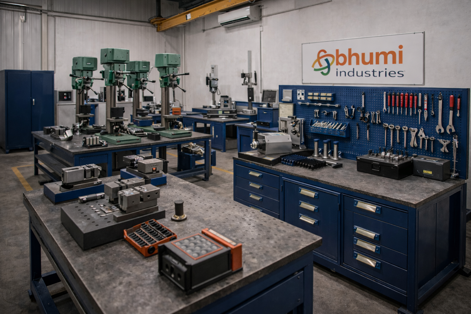 Bhumi Industries tool room and drill support area